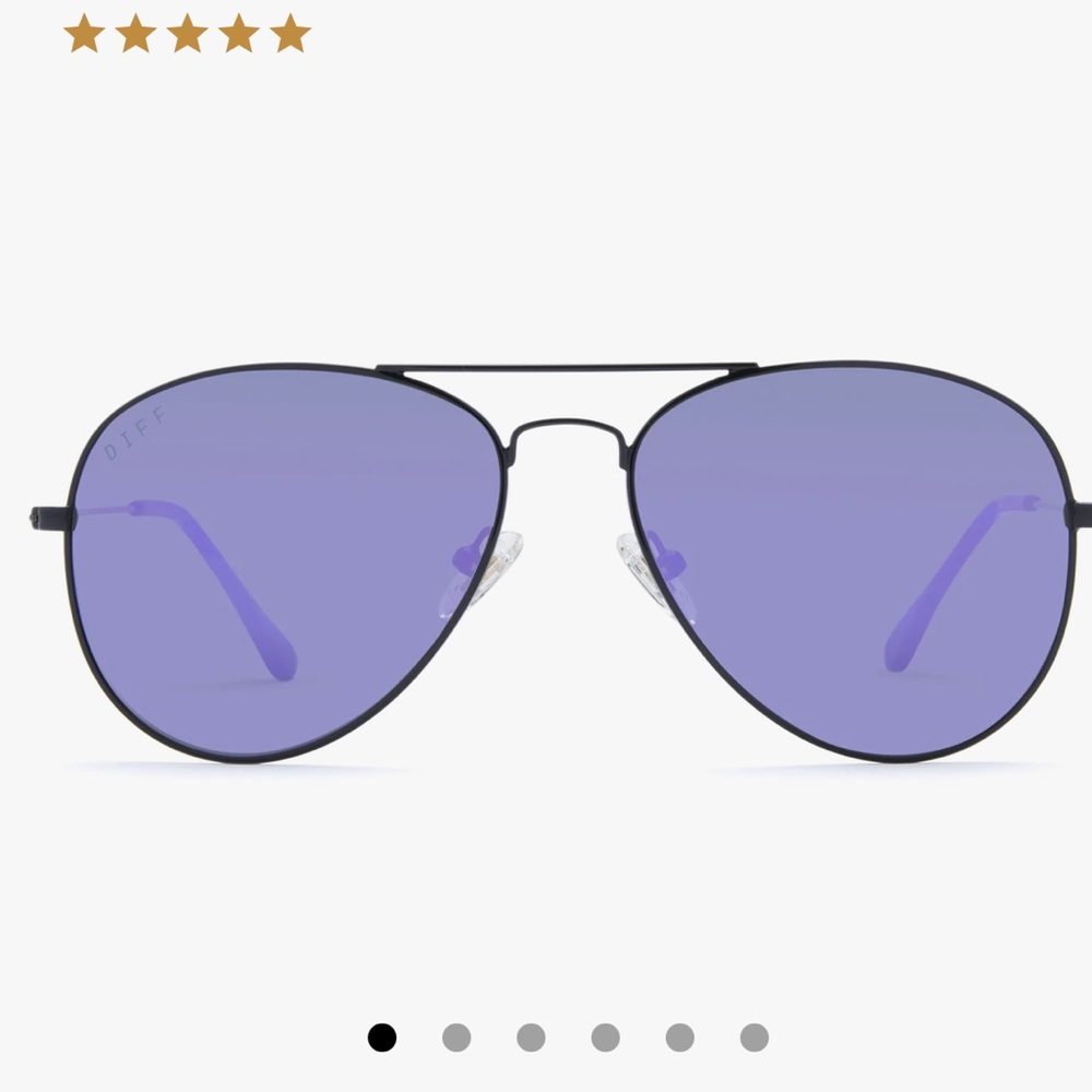 Purple Mirrored Sunglasses